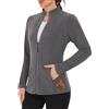 WOWENY Giacca in Pile da Donna per Esterni, Felpa Foderata Calda con Colletto rialzato e Giacca in Pile con Zip Intera Leggera antistatica per l'inverno, la Corsa, l'escursionismo e Il Tempo Libero