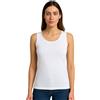 Intimitaly Liabel - Set 2 Maglie Termiche da Donna, Cotone Puro 100%, Mezze Corte o Spalla Larga, Bordo Raso, Trattamento Termico, Felpatura Soffice Bianche e Nere