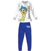 Disney Pigiama Inside out Gioia e ansia 7935 Cotone (Bianco, 3/4 Anni)