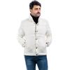 VEQUÈ Piumino Uomo Imbottito Giubbotto Caldo Invernale Giubbino Casual Giacca VEQUE (IT, Testo, M, Regular, Regular, Bianco)