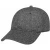 Stetson Cappellino Cashmere Uomo - Berretto Cachemire Baseball Fibbia in Metallo, con Visiera, Fodera Inverno Autunno/Inverno - Taglia Unica Grigio Scuro