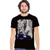 street style Genius Einstein Tatuato Color & Grey 18-84 T-Shirt Urban Men Uomo 100% Cotone Fiammato