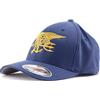 LA PATCHERIA Cappellino Uomo Con Visiera Flexfit Per Softair Berretto Militare Tattico, Cappello Donna E Ragazzo Unisex Trucker Resistente - LA PATCHERIA - Frogman Special Forces Navy (L/XL)