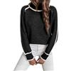 Generic Maglioni in cashmere da donna alla moda con collo a polo maglioni lavorati a maglia autunno inverno pullover dolcevita maglione elegante casual maglioni termici a righe a collo alto maglieria, Nero