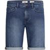 b BLEND BLEND Joel Pantaloncini di Jeans Shorts Bermuda da Uomo Elasticizzato, Taglia:L, Colore:Denim middleblue (76201)