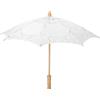 Lazmin White Lace Parasol Umbrella, Lady Women Handmade Flower Embroidery Lace Umbrella Wedding Party Decor Photography Use
