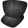 Saucer Lenti di ricambio premium per occhiali da sole Oakley Leffingwell OO9100, Carbon Black Polarizzato, Taglia unica