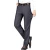 Generico Pantaloni Eleganti Uomo - Taglio Slim Elasticizzato con Fronte Piatto, Cintura Elastica, Pantaloni da Suit per Ufficio, Occasioni Formali e Affari