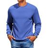 COOFANDY Felpa da Uomo Senza Cappuccio Felpa A Manica Lunga Pullover A Girocollo Felpe Casual A Manica Lunga Camicia da Uomo con Maglione A Girocollo Blu Marino XXL