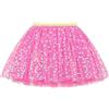 Hykiee Gonna Tulle Bambina 2 3 4 5 6 Anni, Morbido Ragazza Gonne Danza Tutu Ballerina Sottogonna, Paillettes Scintillanti Principessa Vestito Carnevale Bambino per La Festa di Compleanno
