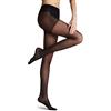 FALKE Energize 15 DEN W Ti trasparenti velati con compressione 1 pezzo, Collant Donna, Nero Black 3009, XL