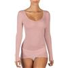 EGI Maglia Donna Manica Lunga Lana Seta Microcostina Elegante Intimo Morbido Caldo Made in Italy, Art. 1493
