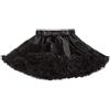 Discoball gonna in chiffon multi strato e in diversi colori per bambine, per tutù e danza classica, dai 6 agli 8 anni Black Taglia unica
