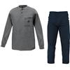 Navigare Pigiama Uomo Taglie Forti 56/58/ 60 Cotone Interlock Serafino Art14258B (Grigio Melange - 58 / 4XL)