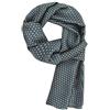 WANYING Uomo Sciarpa di Seta Lungo Doppio Strato in Seta Artificiale Casual Business Gentleman per Primavera Autunno - a stelle beige blu Scuro