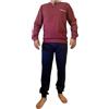 ARTIGIANI DEL PIGIAMA Pigiama Uomo Maschile Manica Pantalone Lungo 100% Cotone Doppia Maglia Modello Serafino Pigiama Mezzo Tempo 100% Made in Italy (IT, Testo, L, Regular, Regular, bordò Blu Navy)
