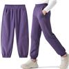 Hoseay Pantaloni Trekking Softshell Ragazze, Termico Impermeabile Antivento Pantalone da Montagna, Foderato in Pile Pantaloni Outdoor Autunno Inverno per Bambina 11-12 Anni, Viola
