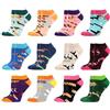 WeciBor Calze Donna Corti Colorati Carino Divertenti Motivo Morbidi Traspiranti Confortevoli Casual Calzini 12 Paia