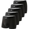 GLESTORE Boxer da Uomo Modal Mutande Boxer 5Nero XL