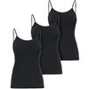 Ladeheid Canottiera Donna Cotone con Spalline Sottili Intimo Donna Confortevole, Canotta Donna Canottiere Donna Cotone, Top Donna Elegante, Set di 3 Pezzi LA40-263