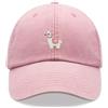 Cap Base Llama - Berretto da baseball vintage lavato, unisex, regolabile
