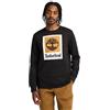 Timberland Stack Logo Long Sleeve T-Shirt Maniche Lunghe Colorate Uomo (Pacco da 1)