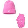 Nike Futura Ensemble Set Composto da Berretto e Guanti per Bambini Playful Pink 4/7 Anni