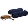 KELINTER Ombrello Pieghevole Automatico - 10 Steli Rinforzati, Teflon 300T, Antivento, Manico in Legno Ergonomico, Compatto 480g - Per Uomini & Donne (Navy)