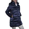 Fantasy Pelliccia Ecologica Reversibile Piumino Imbottito Lunga Ragazza Donna Cappuccio