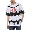 RED BRIDGE T-Shirt da Uomo Maglietta Manica Corta Oversize Cotone Scollo Rotondo Bianco L