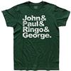 3stylershop T-Shirt Uomo John, Paul, Ringo & George - Liverpool Rock