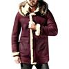 Generic Cappotto in Montone di Montone da Uomo Giacche Lunghe e Calde in Montone da Uomo, S-5XL