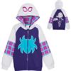 Marvel Bambini Spidey e i suoi incredibili amici felpa con cappuccio vestire giacche con zip Miles Morales Ghost Spider o Spidey