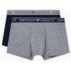 Emporio Armani Boxer da Uomo Endurance, Confezione da 2, Blu, L, Blu, L