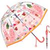 Generisch Ombrello per bambini a cupola, leggero, con divertente motivo, para il vento e la pioggia, trasparente, regalo per bambini