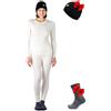 Merino.tech Completo Lana Donna Merinos + Calzini Leggero, Medio, Pesante | Set intimo termico e funzionale leggero/medio/pesante, per sci, trekking e outdoor, traspirante