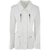 JOPHY & CO. Giacca Donna 100% Cotone con Tasche Laterali, Chiusura Centrale con Cerniera, Coulisse Interna Regolabile (cod. 6265) (Bianco, L)