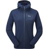Rab Tecton Hoody - Giacca in pile da donna con cerniera intera, per escursionismo e arrampicata, Inchiostro profondo, Medium