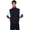 Armani Exchange Felpa da uomo Essential, senza maniche, a contrasto, blu, L, Navy scuro, L