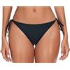 RELLECIGA Donna Slip Swimwear Classico Bikini con Fondo a Laccetti Bottom Nero L