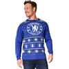 Chelsea FC Maglione Natalizio da Uomo, Christmas Jumper Natale, Maglioni Natalizi M-3XL, Gadget Calcio Ufficiale