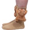 Himozoo Calzini a maglia 3D con motivo animale, regali per mamma, moglie e figlia, calzini divertenti da pavimento per Natale, bradipi caldi e morbidi, conigli, calzini per abbraccio animali, Taglia