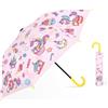 decalsweet Ombrello Pieghevole Antivento Bambino con Copertura, Resistente Ombrello Bambina, Facile da Trasportare Ombrello Pioggia, Ombrello Tascabile Bambini con Motivo Carino