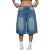 Generic Pantaloncini Jeans Donna Vita Alta Pantaloni Corti Push Up Casual Eleganti Comodi Bermuda in Denim Sportivi Sexy Taglie Forti Jeans Morbidi Curvy Hotpants Slim Fit E Ragazza Aderenti I421