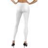 sesto senso Leggins Senza Cuciture Donna Lunghi Taglia Unica Pantaloni Fitness Sportivi Yoga Lungo White Bianco Bianchi