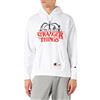 Champion X Stranger Things, Felpa con cappuccio Unisex - Adulto, Bianco (Ww001), XL