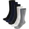 PUTUO Uomo Calzini con Dita Separate, Calze 5 Dita Uomo Calzini Sportivi in Cotone, Calzini Uomo di Alta Qualità, EU 39-45, 5 paia