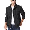 KEFITEVD - Bomber mimetico da uomo, stile cargo, giacca da lavoro, casual, con zip intera, giacca a vento