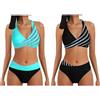 Celucke Donna Costume da Bagno Push Up Imbottito Reggiseno Bikini Donna Due Pezzi Stampa Floreale Bikini Regolabile Spiaggia Costumi da Bagno Vita Alta da Bagno Mare Swimsuit