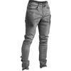 Generic Jeans skinny in cotone da uomo, in denim elasticizzato, comodi, elasticizzati, in nero, grigio, blu, stonewash, blu scuro, azzurro, taglie 71-91 cm, Grigio, 48-50